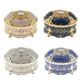 thumbnail image 6 of Retro Enamel European Style Oval Trinket Chest Jewelry Box Organizer Holder, 6 of 6