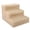 Beige, variant on Pefilos Non-Slip 3 Tiers Plastic Dog Ramp/Ladder, Dog Stairs and Steps for Small Dogs Cats, Best for Small Animals,Doggy,Kitty, White