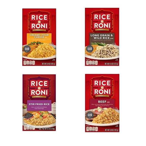 Rice-A-Roni Flavored Rice Bundle Variety Pack – 8 Meal-Saving Favorites