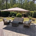thumbnail image 4 of PURPLE LEAF 10' X 13' Rectangle Cantilever Umbrella with Base Outdoor Large Aluminum Patio Umbrella with 3-Year Fade Resistance Recycled Fabric and 360-degree Rotation for Deck Pool Garden, Ash Mocha, 4 of 11