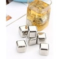 thumbnail image 4 of Metal Ice Cubes, Stainless Steel Ice Cubes Specular, 4 of 5