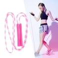 thumbnail image 5 of Pink Soft Jump Rope Adjustable Plastic Beaded String Shape Keeping for Men Women Kids, 5 of 5