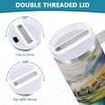 thumbnail image 5 of 40 Oz Car Handle Water Bottle Water Cup Water Bottle Water Jug Coffee Cup Travel Water Bottle Watercolor Mountain, 5 of 8