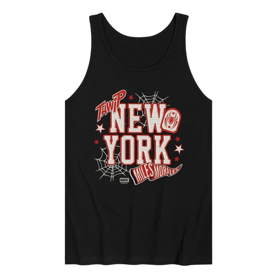 Spider-Man - NYC Miles Faux Patches - Men's Sleeveless Graphic Tank