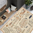 thumbnail image 4 of Teppich Homes Cartoon Print Luxury Under Your Feet Kids Area Rug, Beige Cartoon, 9' x 10', Handmade, 4 of 10