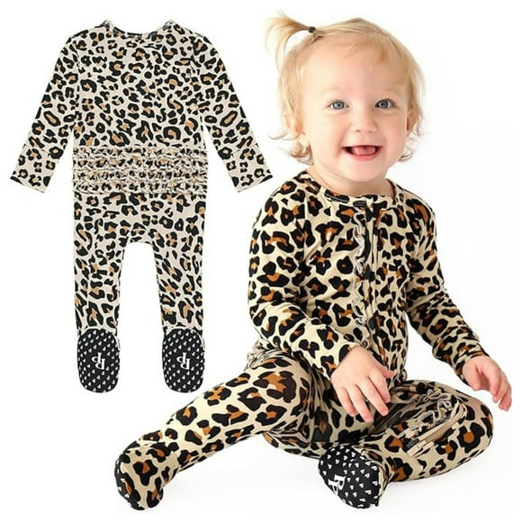 Pijama Baby Rompers Posh Peanut Slepers para niña
