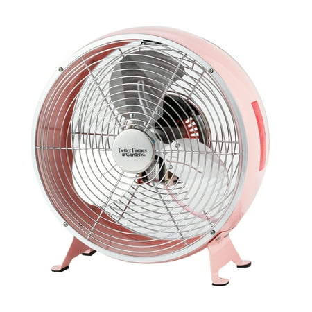 

Better Homes & Gardens 9 inch Retro Table Drum Fan Pearl Blush