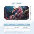 thumbnail image 3 of Bingfone Ocean Seahorse Car Windshield Sunshade,Sun Foldable Sun Shield Sun Visor for Car - Small, 3 of 8
