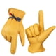 thumbnail image 4 of Guantes de jardinería de cuero para mujer: guantes de trabajo para desmalezar, cavar, plantar, rastrillar y podar, 4 of 4