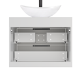 thumbnail image 6 of 24" Wall Mount Single Bathroom Vanity with Vessel Sink, Floating Cabinet Manufactured Wood Top, Faucet, Drain, 6 of 8