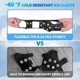 thumbnail image 5 of Shoes Spikes Non Slip Gripper Spike Ice Traction Cleats, Non-Slip Over Shoe Rubber Spikes for Snow Grippers, Anti Slip Crampons and Slip-on Stretch Footwear, 5 of 8