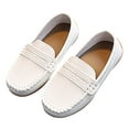 thumbnail image 3 of Toddler Slip-on Loafers Oxford Dress Flats Boys Girls Soft Casual Leather School Walking Boat Shoes, 3 of 7