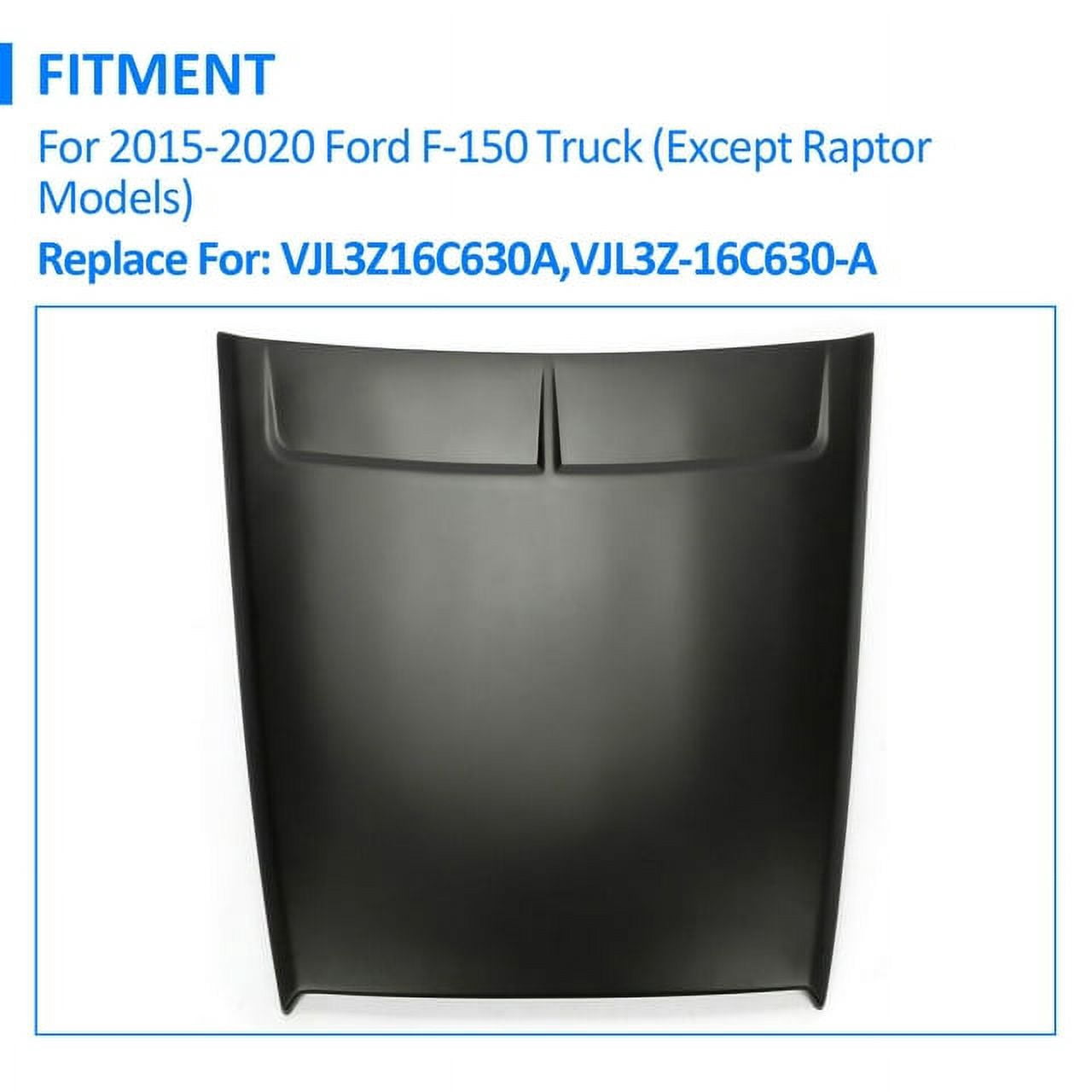 Kojem Front Painted Air Vent Hood Scoop for 2015-2020 Ford F150 Replaces VJL3Z-16C630-A