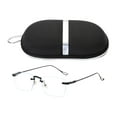 thumbnail image 3 of Gafas de juego Yuyangstore lentes planas transparentes antiluz azul para mujer Negro, 3 of 8