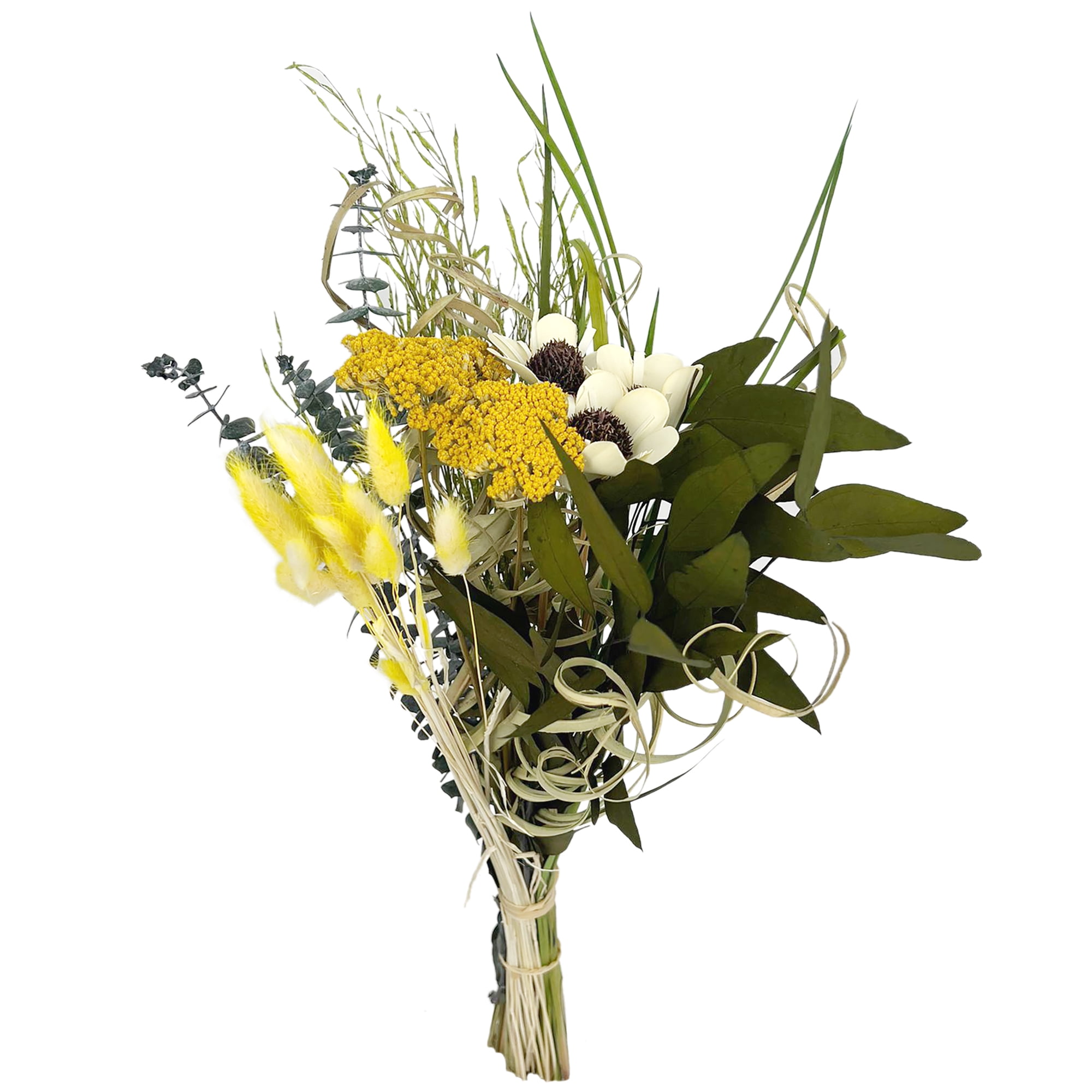22" Dried Mixed Floral Yarrow Garden Bouquet
