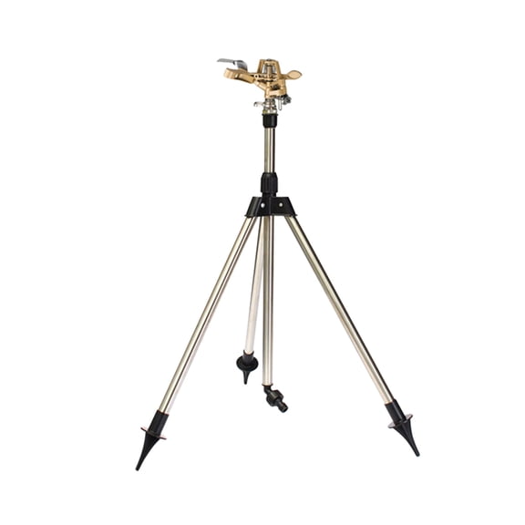 Rotating Tripod Sprinkler 360 Degree Automatic Rotating Irrigation Watering Sprinklers Telescoping Tripod Sprinkler For Large Area Yard Garden Househ