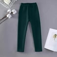 thumbnail image 4 of Leggings for Girls Fleece Lined Thick Thermal Elastic Waisted Basic Pants Sllim Fit Solid Color Soft Pant for Kids 2025 Cold Weather Pants,Sizes 3-13, 4 of 9