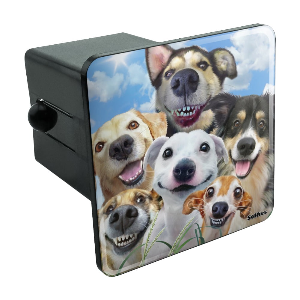 Chrome German Shepherd Hitch Cover For 2" Receiver - Mirror Finish
