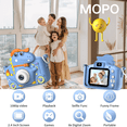 thumbnail image 3 of MOPO Dinosaur Kids Camera 3 8 Years for Boy Dinosaur Camera for Toddler Dual 2.0inch 32gb Card Blue Halloween Gift for Christmas, 3 of 8