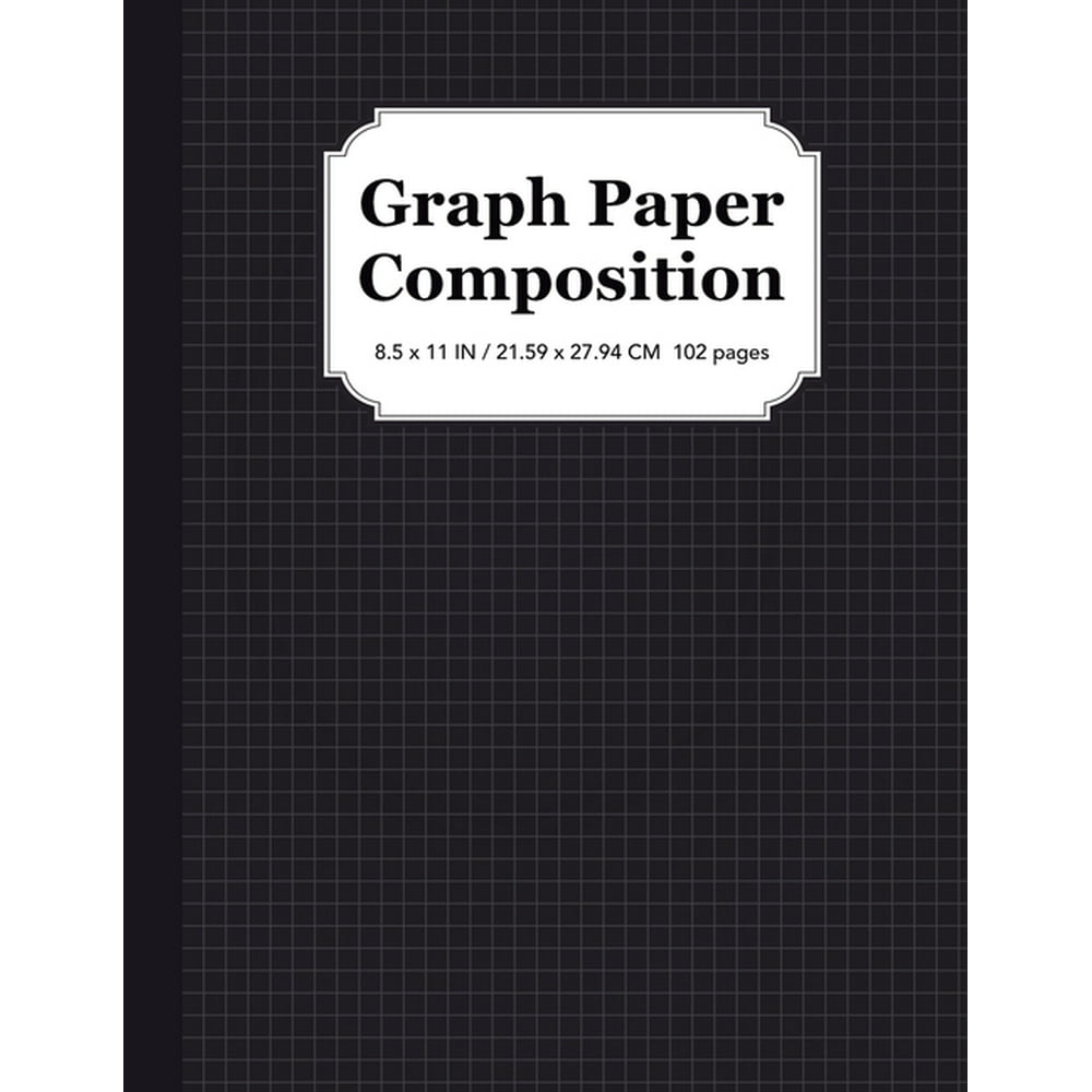 Graph Paper Composition Notebook Quad Ruled 5x5, Grid Paper for