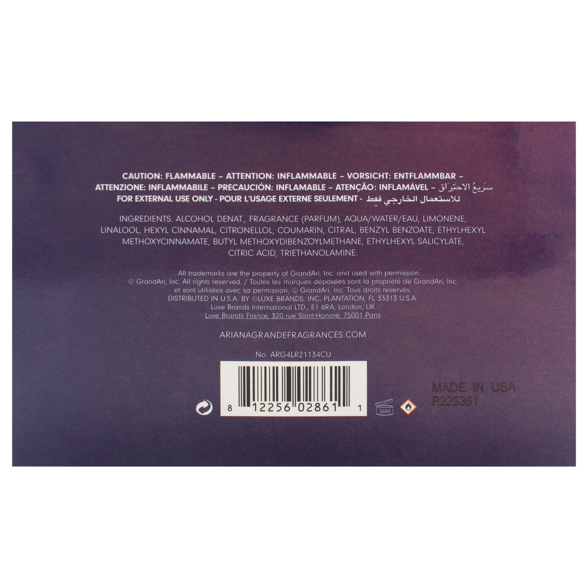 Ariana Grande Cloud 2.0 Intense 3.4 oz EDP Spray with Pear Coconut