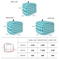 thumbnail image 6 of Toaster Cover 4 Slice, Turquoise Checkered Dustproof Bakeware Oven Protector with Top Hook, Farmhouse Buffalo Plaid Waterproof Small Kitchen Appliance Toasters Dust Cover, 12"x11"x8", 6 of 9