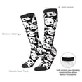 thumbnail image 4 of Xecao Seamless Pattern Cute Panda print thigh-high socks, crafted for both men and women with a stretchy, high-opaque design perfect for daily wear, 4 of 6