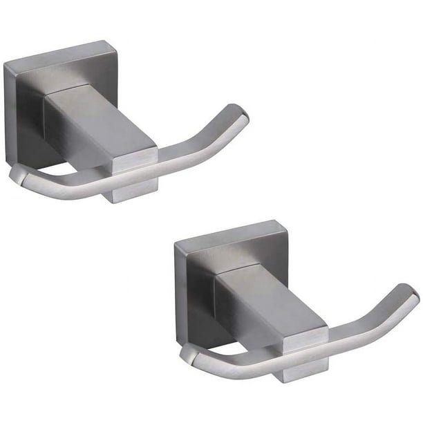 Gancho doble para baño de acero inoxidable Rawiri 304, gancho para inodoro, gancho para toalla, gancho de pared 2