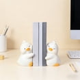 thumbnail image 6 of Cute Elephant Bookends Decoration, Unique Book Ends to Hold Books Heavy Duty for Office Desk, Shelf Decoration, Modern Living Room Decor(B), 6 of 7