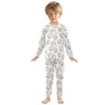 thumbnail image 3 of joogoo Art Lions 2 Piece Long Sleeve Tee and Pants Cotton Pajama Set 4T, 3 of 7
