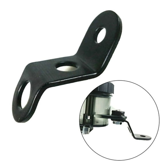 BAMILL Black Brake Master Cylinder Fluid Reservoir Tank Oil Cup Holder Support Bracket