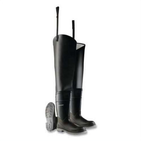 Dunlop Hip Wader,Men's,8,Plain,Black,PR 8605500