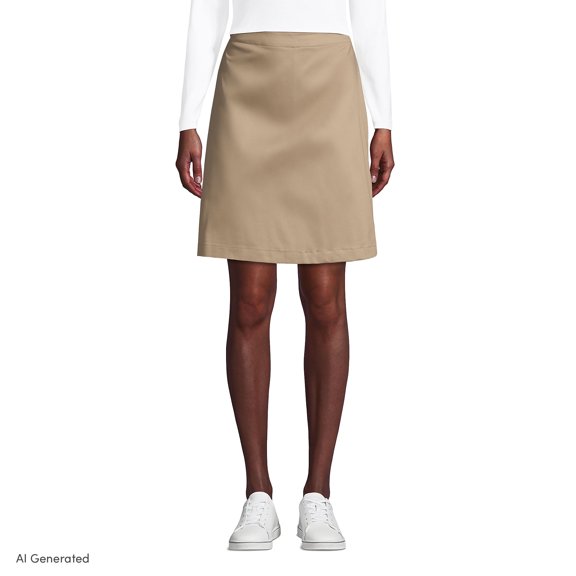 Lands' End Women's Blend Chino Skort Above Knee