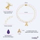 thumbnail image 4 of Pulseras Mujer de Perlas con Iniciales Oro 18k LuckyLy, Modelo Galia blanco UNITALLA, 4 of 6
