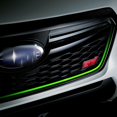 thumbnail image 6 of Xotic Tech for Subaru WRX STI 2015-2017 Front Grille Pinstripe Vinyl Sticker, Fluorescent Green Pre-cut Styling Front Hood Panel Edge Molding Trim Decal, 6 of 8
