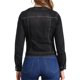 thumbnail image 3 of CHAQUETA DE DENIM CORTA SIN CUELLO DE MANGA LARGA PARA MUJERES INSPIRE CHIC XL NEGRA, 3 of 7