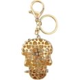 thumbnail image 3 of 1 Uds llavero de calavera de Metal con diamantes de imitación novedad creativa llavero de calavera 3d hermoso, 3 of 5
