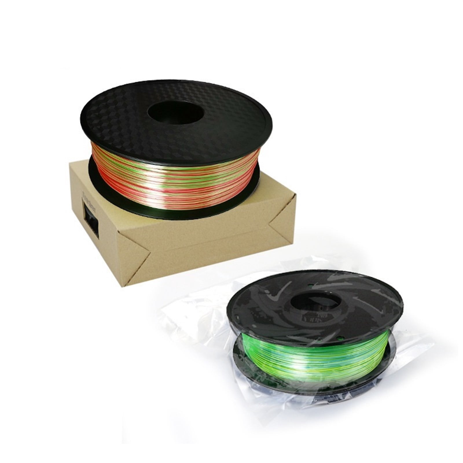 3D Printer PLA Filament Dual Color Filament 1.75mm 2 in 1 Coextrusion 1kg Spool 3D Printing Materials