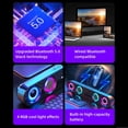 thumbnail image 4 of Altavoces Bluetooth Color Inalámbrico Bluetooth Subwoofer de Sonido de Alta Potencia Home Video Desktop Bar Inalámbrica Altavoz Largo Bluetooth Altavoz de la Barra Altavoz de la Barra de Sonido para L, 4 of 9