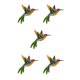 thumbnail image 2 of Bewildely Colibrí de hierro para colgar en la pared, decoración del hogar, pájaros de apariencia vívida de Metal Type8 NO8, 2 of 6