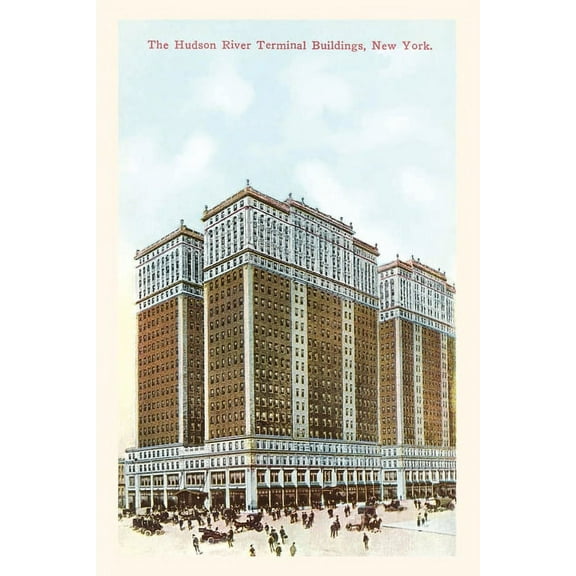 Pocket Sized - Found Image Press Journals: Vintage Journal Hudson River Terminal Building, New York City (Paperback)