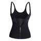 thumbnail image 1 of Mujeres Cintura Entrenador Corsé Cremallera Chaleco Body Shaper Cincher Tank Top con Correas AjustablesblackXL, 1 of 1