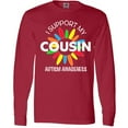 thumbnail image 3 of Inktastic I Support My Cousin Autism Awareness Long Sleeve T-Shirt, 3 of 5