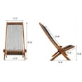 thumbnail image 2 of folding roping wood chair, 2 of 8