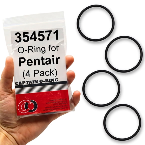 Captain O-Ring Replacement 354571 / 354571Z O-Rings for Pentair Sta-Rite Dynamo Sand Dollar 4 Pack