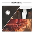 thumbnail image 5 of JSTEL Red Rose Flower Fire Waterproof Barber Cape for Men Women Beard Shaving Bib Apron Professional Hair Cutting Cloth, 65 x 55 inch, 5 of 6