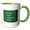 Green/White, variant on 3drose, Math - Mistakes Allow Thinking to Happen - Mathematics Teacher Student, 15oz Mug