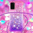 thumbnail image 4 of Funda para Samsung Galaxy S20 5G Brillantina Líquida Divertida Reluciente y con Cristales en Movimiento Cuerpo Cruzado con Cordón Ajustable, 4 of 5