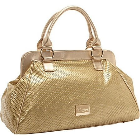 Vizzini Inc. Don't Mesh With Me Gold Satchel