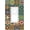 Mexican Talavera Colorful Mosaic Tiles, variant on Brown Stone Textured Brick Natural Switch Cover, 1 Gang Rocker/GFCI Wall Plate for Farmhouse Decor